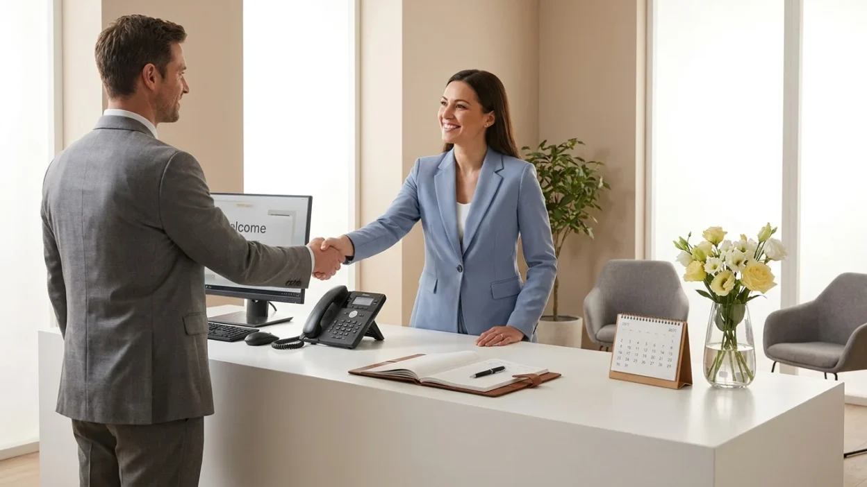 Synonyms for Receptionist